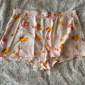 Old Navy Pull On Citrus Fruit PJ Shorts Size XXL
